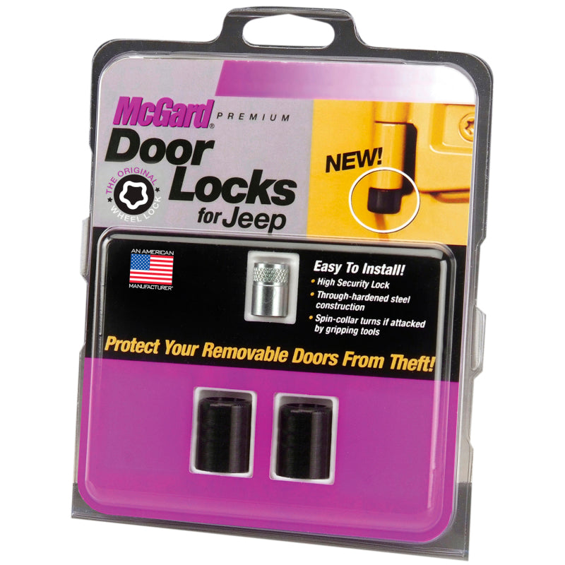 McGard 97-06 Jeep Wrangler TJ & Unlimited LJ 2-Door Lock Set with High Security Steel Locks and Key