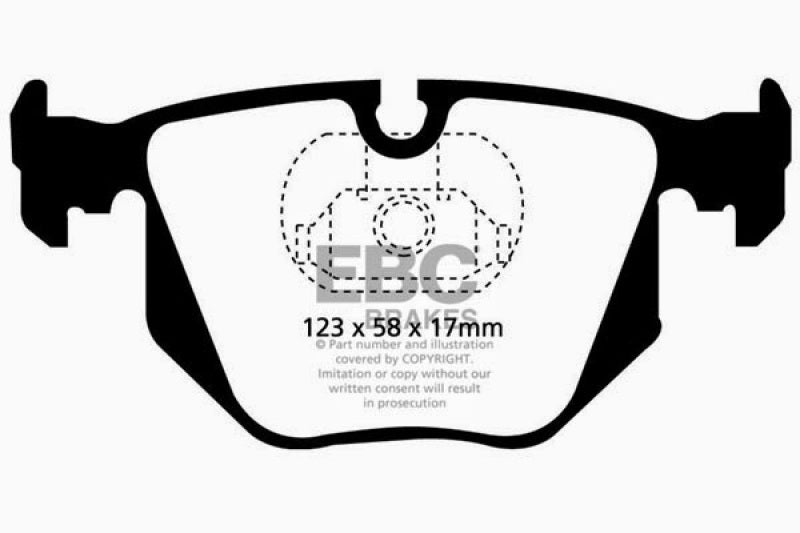 EBC Ultimax OEM Replacement Brake Pads for BMW 3 Series (E46) - Part Number EBcUD683