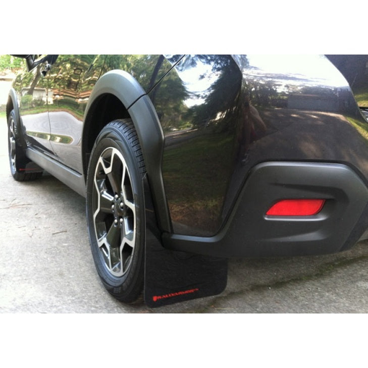 Rally Armor UR Series Black and Grey Mud Flaps for Subaru XV Crosstrek (2013-2015)