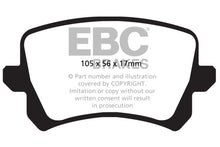 Load image into Gallery viewer, EBC Redstuff Ceramic Low Dust Rear Brake Pads for Volkswagen Passat and Audi Q3