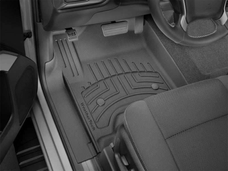 WeatherTech FloorLiner HP for 2014-2015 Chevrolet Silverado 1500 & 2015 Silverado 2500 HD, Front, Black