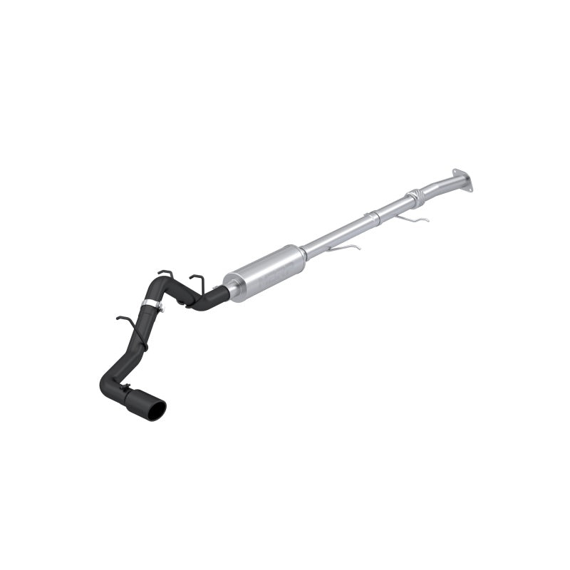 MBRP 2023+ Chevy Colorado / GMC Canyon Armor BLK Series 3-Inch Cat-Back Exhaust System with Black Coated Aluminized Steel and Single Side Exit