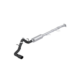 MBRP 2023+ Chevy Colorado / GMC Canyon Armor BLK Series 3-Inch Cat-Back Exhaust System with Black Coated Aluminized Steel and Single Side Exit