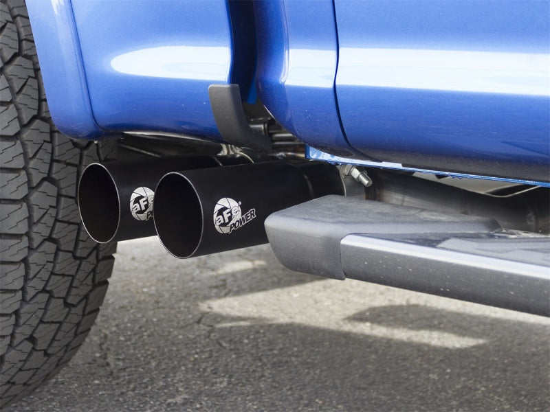 aFe Rebel Series Dual Center Exit Cat-Back Exhaust System for Jeep Wrangler JK with V6 3.6L/3.8L Engine