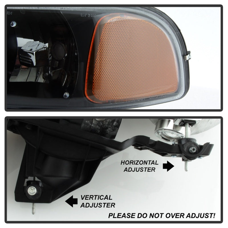 SPYDER xTune GMC Yukon 2002-2006 Headlights with LED Bumper Lights * Black HD-JH-GS99-LED-SET-BK