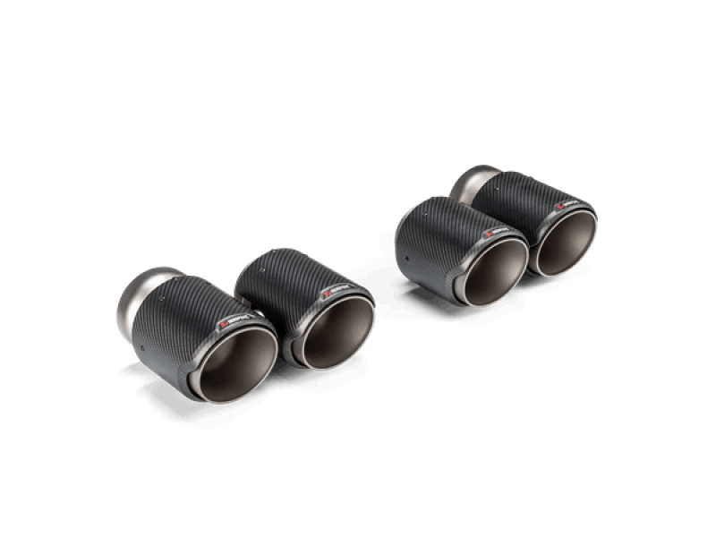 Akrapovic Classic Carbon Design Tail Pipe Set for BMW G87 M2, G80 M3 & G82 M4 (Part Number: akrTP-CT/68)