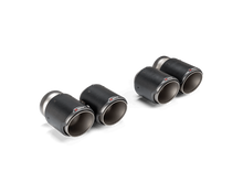 Load image into Gallery viewer, Akrapovic Classic Carbon Design Tail Pipe Set for BMW G87 M2, G80 M3 &amp; G82 M4 (Part Number: akrTP-CT/68)