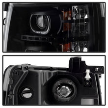 Load image into Gallery viewer, SPYDER xTune Chevy Silverado LED Halo Projector Headlights Black * Part No. SPY9032189