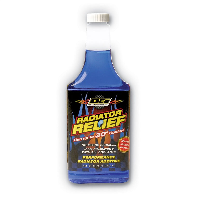 DEI Radiator Relief 16 oz. coolant additive for improved engine cooling and corrosion protection