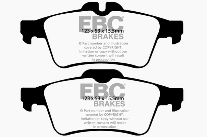 EBC Yellowstuff Rear Brake Pads for Mazda 3 and Volvo V50 * High-Performance Street & Track Use