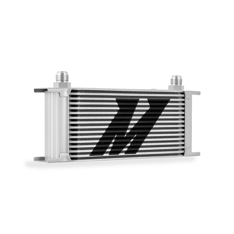 Mishimoto Universal 16-Row Oil Cooler - Silver for Engine Temperature Management
