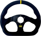 OMP Superquadro Steering Wheel - Small Spokes, Suede Black - Part Number OMPOD0-1990-071