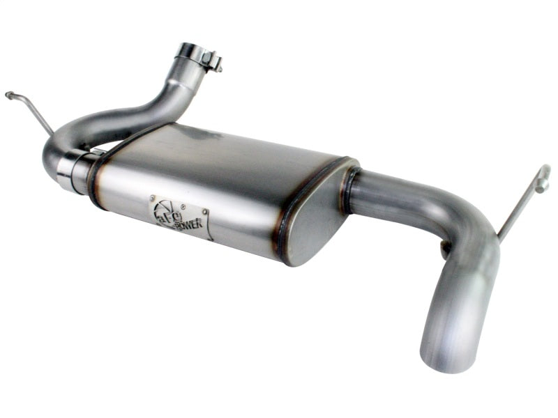 aFe MACHForce XP 2.5-inch Stainless Steel Axle-Back Exhaust System for Jeep Wrangler (07-18) V6-3.6L/3.8L
