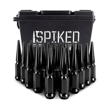 Load image into Gallery viewer, Mishimoto Steel Spiked Lug Nuts M12 x 1.5 – 24-Piece Set in Black