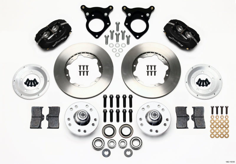 Wilwood Forged Dynalite Front Hub Kit for 1985-1990 Ford Mustang with 11-inch Rotors