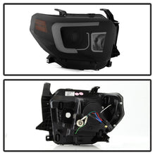 Load image into Gallery viewer, SPYDER Toyota Tundra 2014-2016 Projector Headlights with Light Bar DRL in Black Smoke