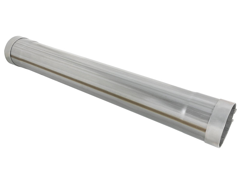 aFe Saturn 4S 409 Stainless Steel Muffler Delete Pipe - 4 Inch Inlet/Outlet, 24 Inch Body