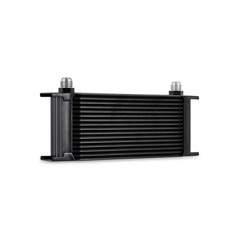 Mishimoto Universal 16-Row Oil Cooler - Black for High-Performance Engine Cooling