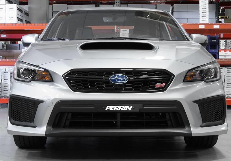 Perrin Performance Black License Plate Delete for 2018-2021 Subaru WRX/STI