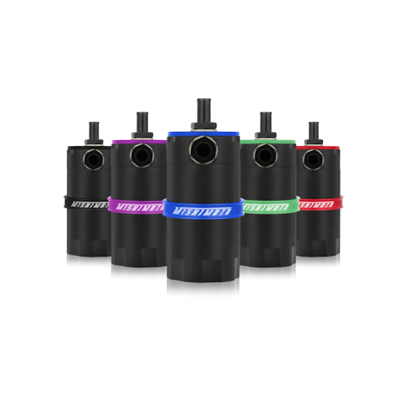 Mishimoto Universal Baffled Oil Catch Can - Black, Part Number misMMBCC-UNI-BK