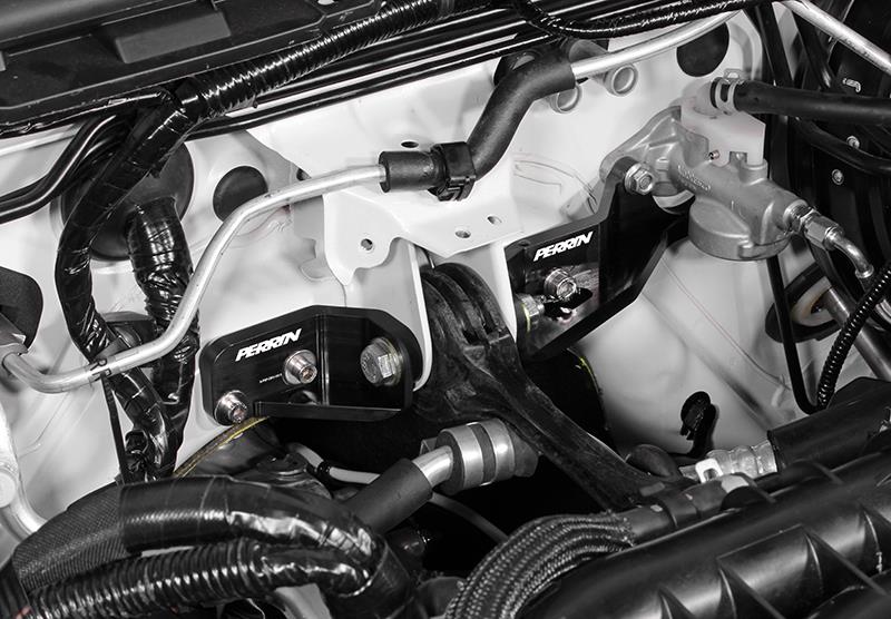 Perrin Performance Pitch Stop Mount and Firewall Brace for 2015-2021 Subaru Impreza, WRX, and STI - Black