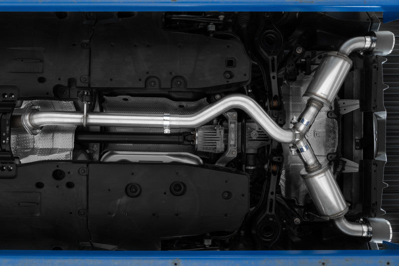MBRP Armor Pro Series Cat-Back Exhaust System for Toyota GR Corolla 2023-2025 with Dual Split Rear Exit and Carbon Fiber Tips