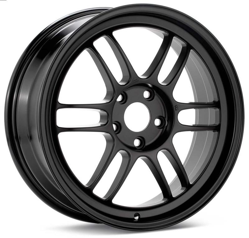Enkei RPF1 16x7 Black Alloy Wheel for Honda, Acura, Mazda Miata, and Mini Cooper - Part #enk3796704943BK