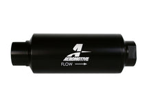 Load image into Gallery viewer, Aeromotive In-Line Marine Filter with 10 Micron Microglass Element * AN-12 ORB Port, Black Hard-Coat Finish