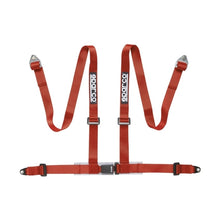 Load image into Gallery viewer, Sparco 2 Inch Red 4-Point Bolt-In Racing Seat Belt * Part Number SPA04604BV1RS