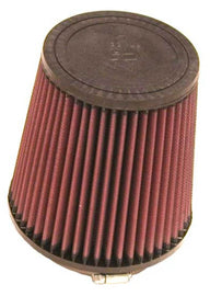 K&N Engineering Universal Rubber Round Tapered Air Filter - 4.5 Inch Flange, 6 Inch Height