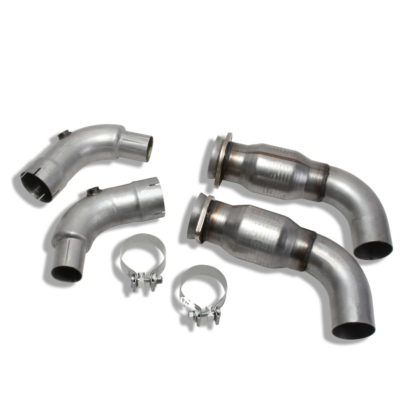 BBK 15-20 Ford Mustang GT 3-Inch Short Mid Pipe Kit with Catalytic Converters for Long Tube Headers
