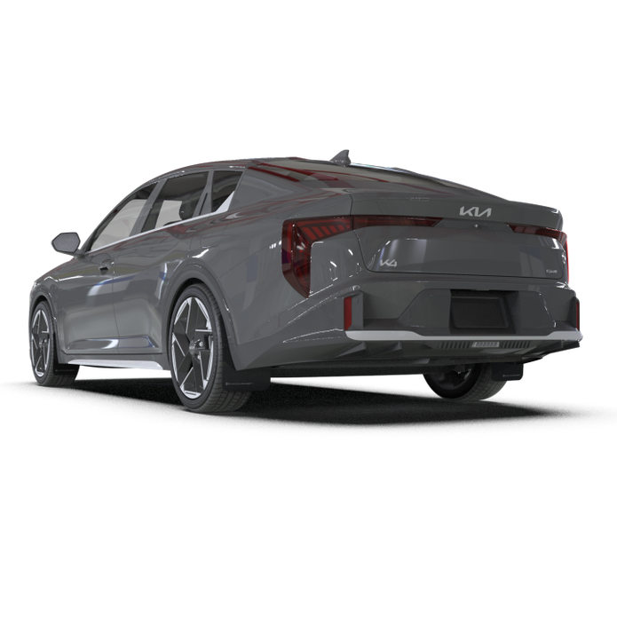 Rally Armor 2025+ Kia K4 Black Mud Flap with Red Logo – Durable Polyurethane Automotive Protection