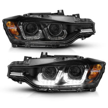 Load image into Gallery viewer, ANZO 2012-2015 BMW 3 Series Projector Headlights with U-Bar in Black Housing