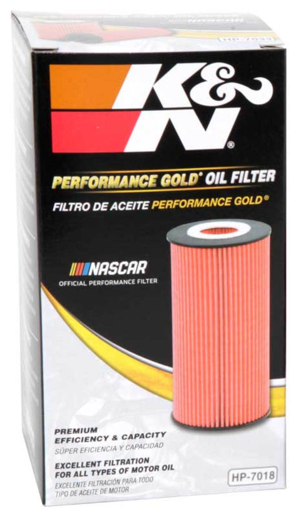 K&N Engineering KNNHP-7018 Cartridge Oil Filter for Ford, Toyota, Lexus Vehicles
