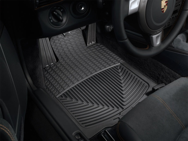 WeatherTech All-Weather Front Floor Mats Black for 2005-2012 Porsche 911 (997), 2009 Porsche Cayman and Boxster - Part W57
