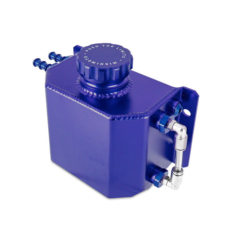 Mishimoto 1 Quart Aluminum Coolant Overflow Tank - Blue
