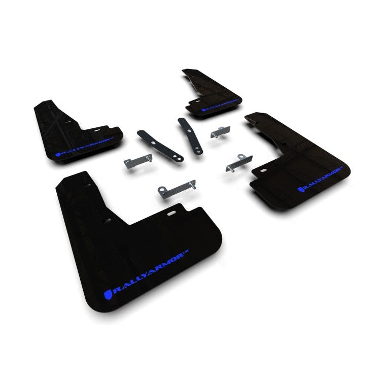 Rally Armor UR Series Black Mud Flaps for Kia EV6 (Part Number: ralMF91-UR-BLK-BL)