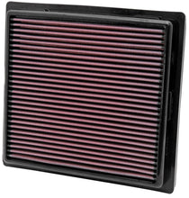 Load image into Gallery viewer, K&amp;N Engineering Part 33-2457 High-Flow Reusable Air Filter for Jeep Grand Cherokee, Dodge Charger, Durango, and Challenger