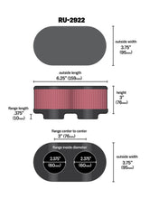 Load image into Gallery viewer, K&amp;N Engineering Universal Air Filter Part Number RU-2922 for Suzuki GSX Series