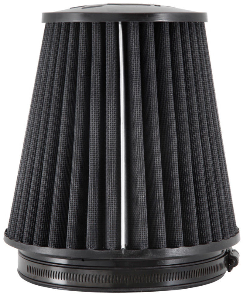 K&N Engineering RU-3101HBK Black Universal Rubber Air Filter * 6-inch Tapered Round Flange