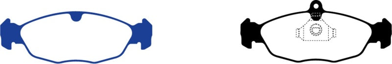 EBC Redstuff Ceramic Low Dust Brake Pads for Jaguar XJ8 and XJR - Part Number EBCDP31198C