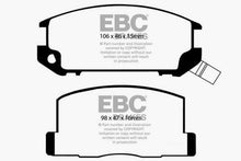 Load image into Gallery viewer, EBC Yellowstuff Rear Brake Pads for Toyota MR2 1985-1990 * High-Performance Street and Track Brake Compound