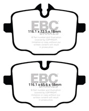 Load image into Gallery viewer, EBC Yellowstuff Rear Brake Pads for BMW M3/M4 3.0TT (G80/G82/G83) * High-Performance Street and Track Use