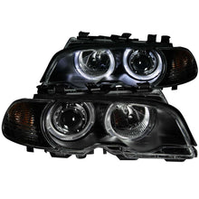 Load image into Gallery viewer, ANZO 2000-2003 BMW 3 Series E46 Projector Headlights with Halo and Black Housing