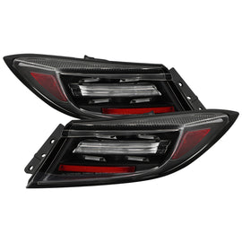 Spyder Apex 22-24 Toyota GR86 and Subaru BRZ Full LED Tail Lights with Sequential Turn Signal and Greeting Light Show in Black