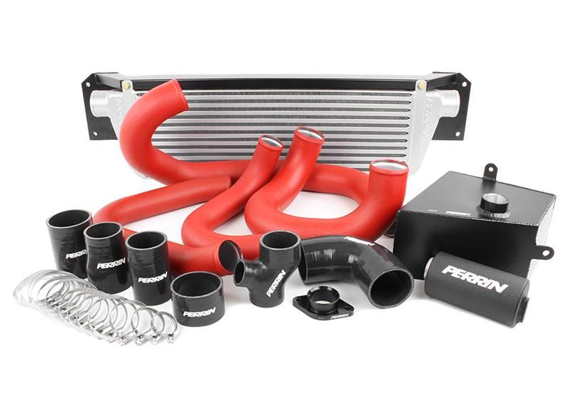 Perrin Performance Front Mount Intercooler Boost Tubes for 2015-2018 Subaru WRX - Red