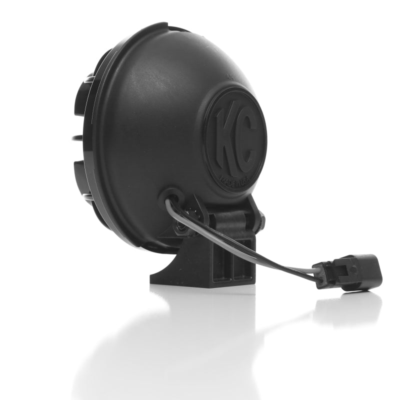KC HiLiTES Apollo Pro 5-inch Halogen Spot Beam Light with Black Polymax Housing