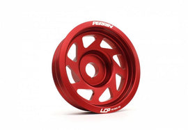 Perrin Performance Red Lightened Crank Pulley for Subaru Impreza, WRX, and STI (2002-2021)