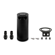 Load image into Gallery viewer, Mishimoto XL Baffled Oil Catch Can with 2 Ports – Black, Part Number misMMBCC-CBTWO-XLBK