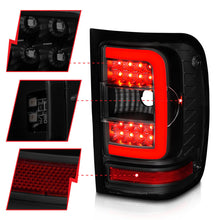 Load image into Gallery viewer, ANZO 01-11 Ford Ranger LED Taillights with Light Bar - Black Housing and Smoke Lens